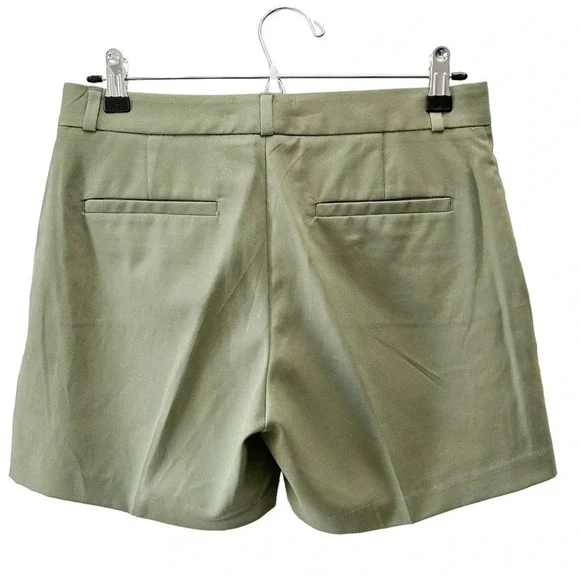 Banana  Republic Tailored Chino Shorts Tencel Army Green Size 0 NWT - Picture 3 of 16